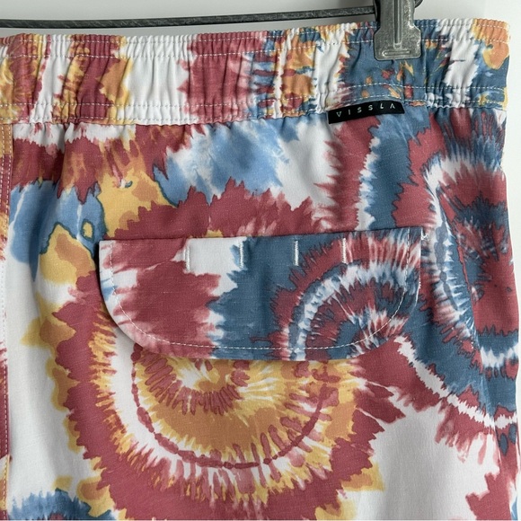 VISSLA Board swim surf Shorts Quick Dry Logo Colorfull Drawstring Pocket… - Picture 4 of 13